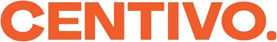 Orange text logo reading "CENTIVO." with a bold, modern font.