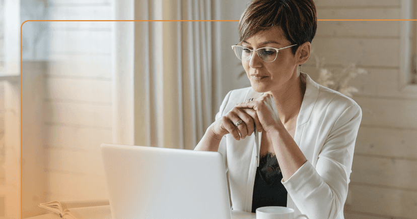 woman with substance use disorder engaging in individual online therapy session