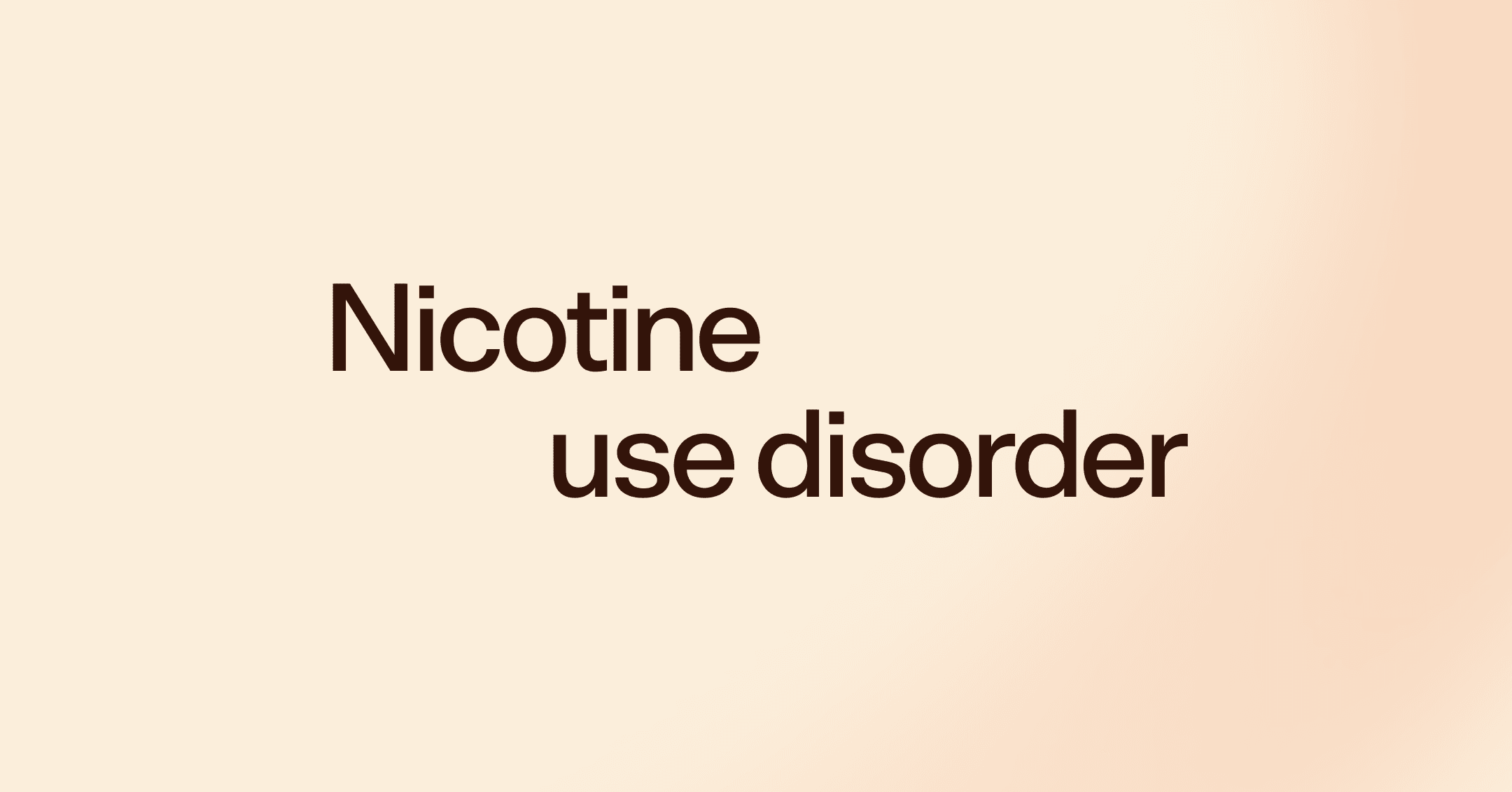 The health toll of nicotine use disorder — and how to quit