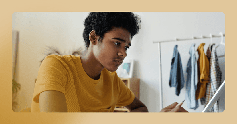 teen boy showing signs of academic decline