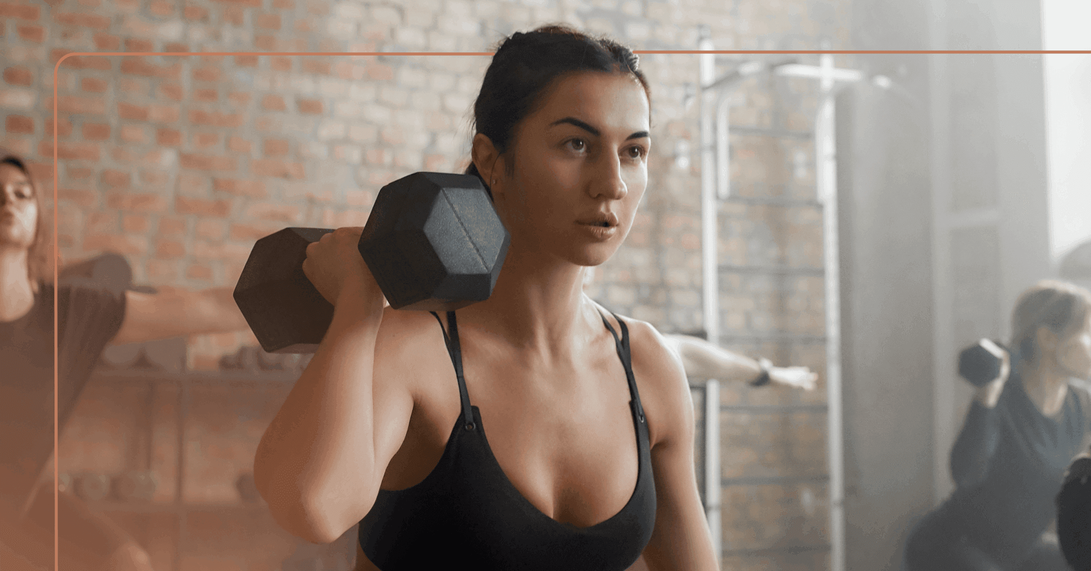 woman skipping social activities to exercise