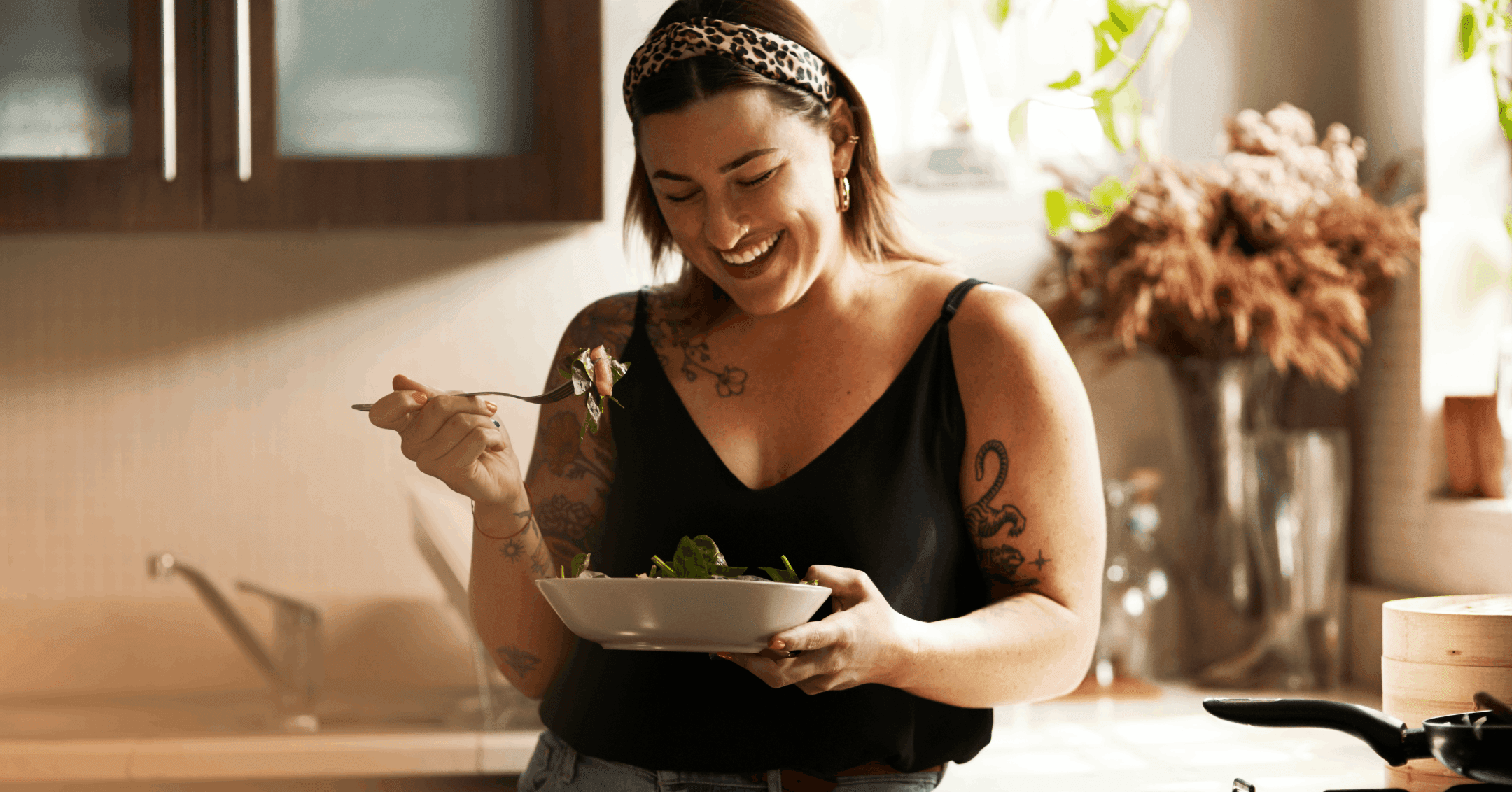 woman considering how diet and mental health are connected