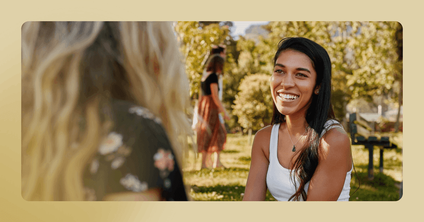 woman paying attention to her feelings and attractions