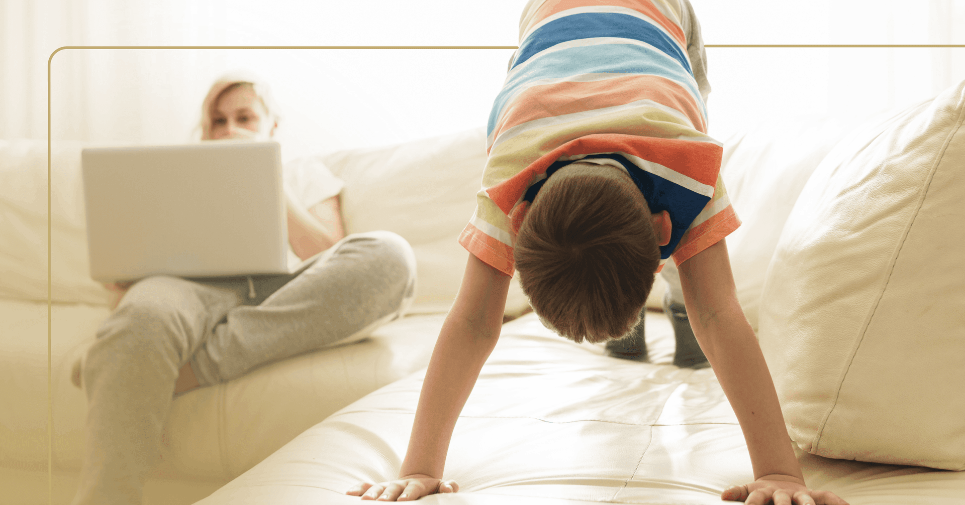 woman learning about the signs of parental burnout