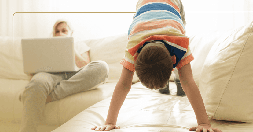 woman learning about the signs of parental burnout