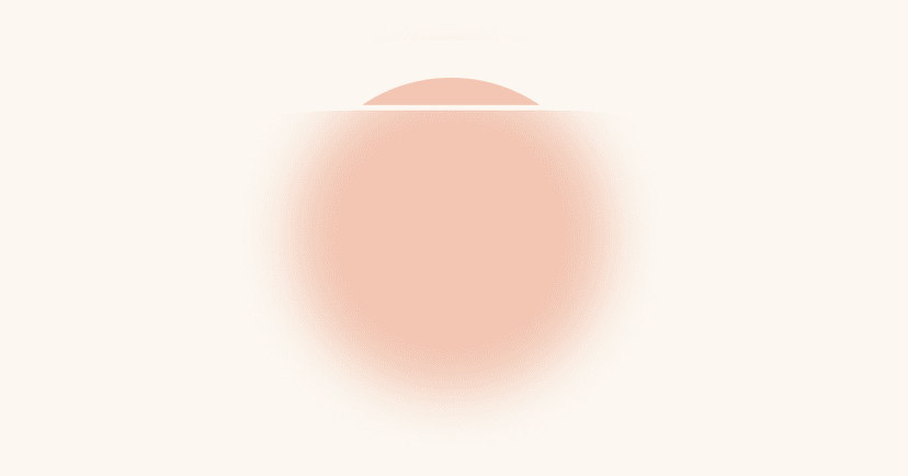 mostly blurred orange circle with sharply focused portion as a conceptual representation of addressing deeper emotional issues