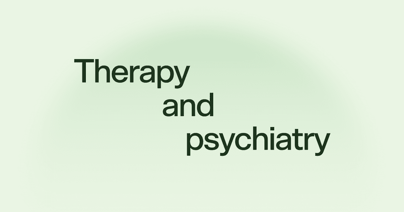 Therapy and psychiatry