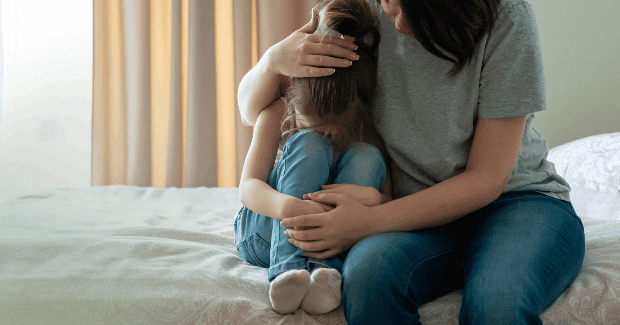 young girl with ADHD having a meltdown and her mother validating her emotions