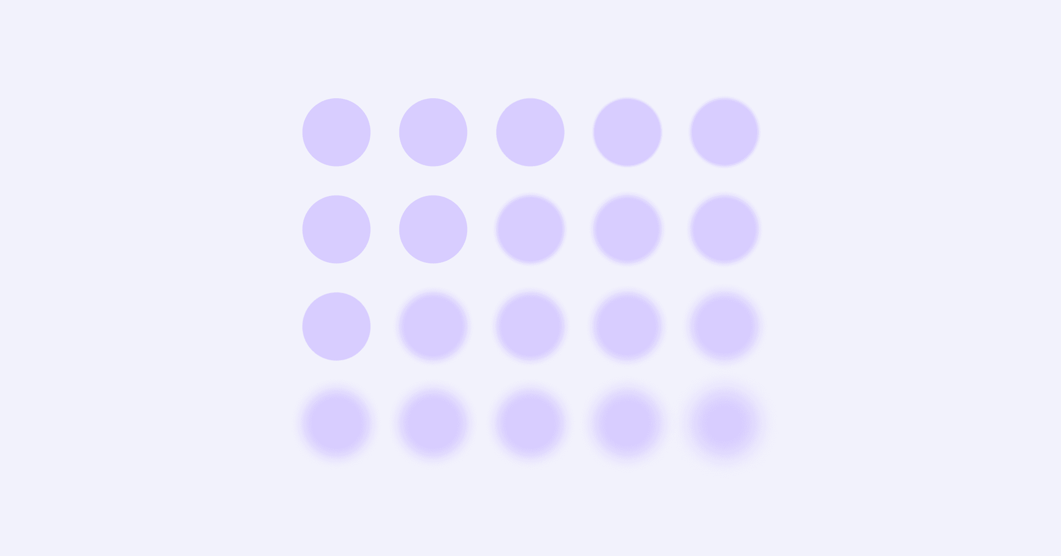 grid of blurred and clear purple circles illustrating how unmasking your gender can feel for autistic people