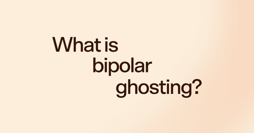 Image shows black text that says what is bipolar ghosting in the center of the screen. The text is against an orange background. The orange is a shade lighter on the left side.