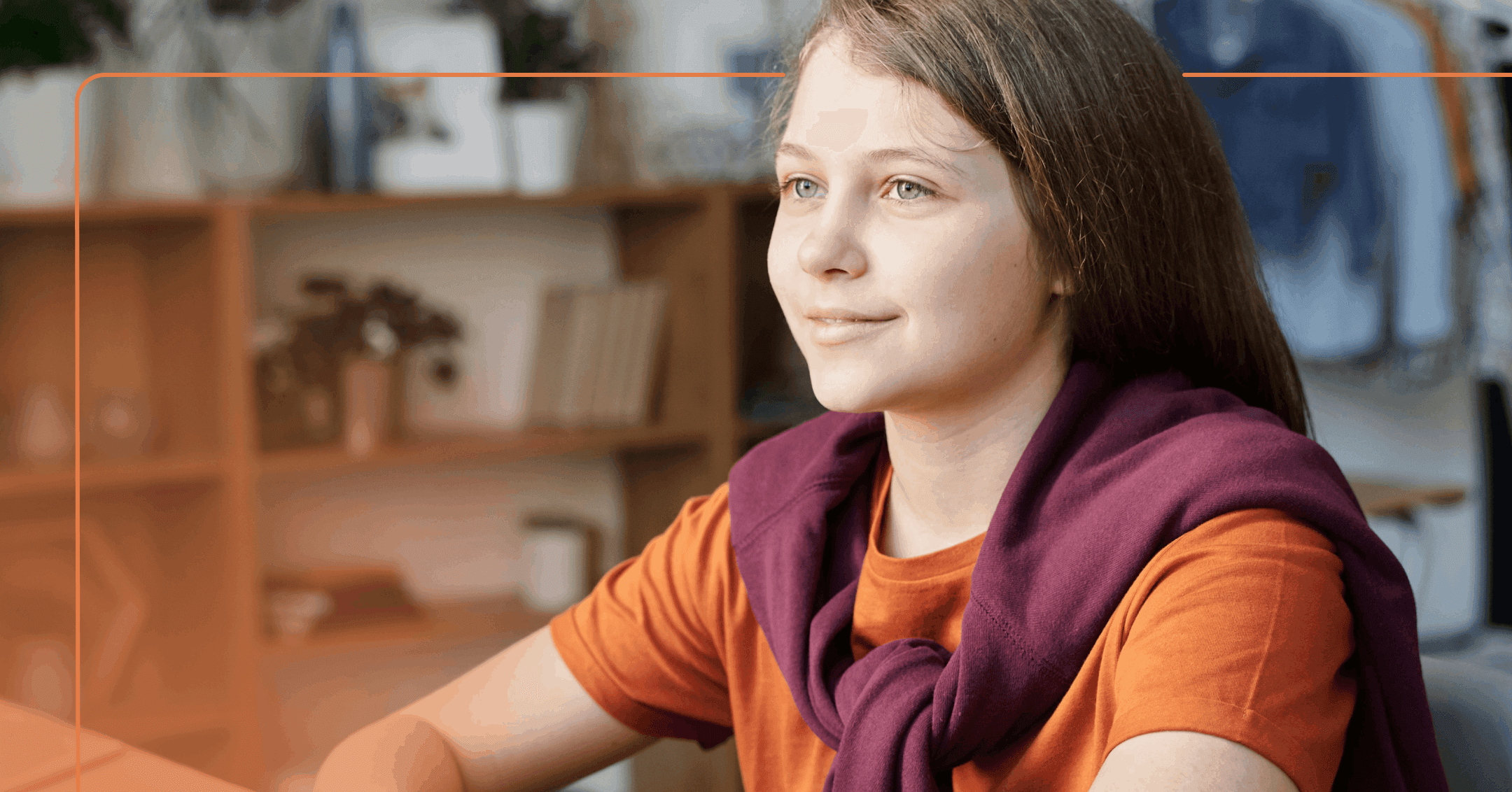 teen girl with ADHD having trouble focusing in class