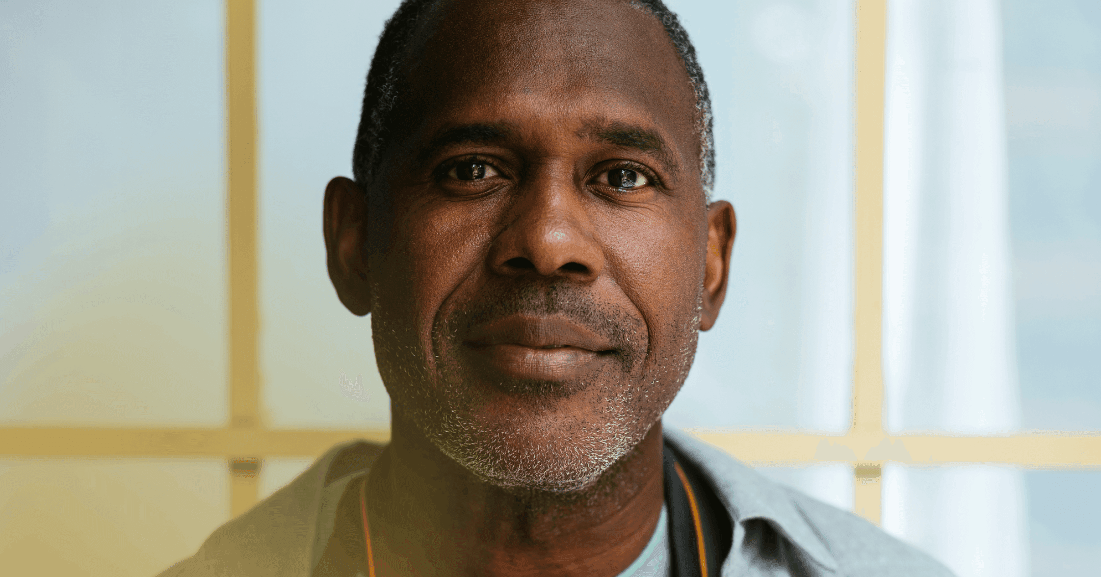 man expressing emotions and being open