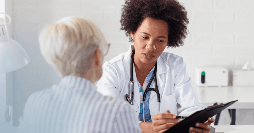 woman asking her provider for treatment plan clarification