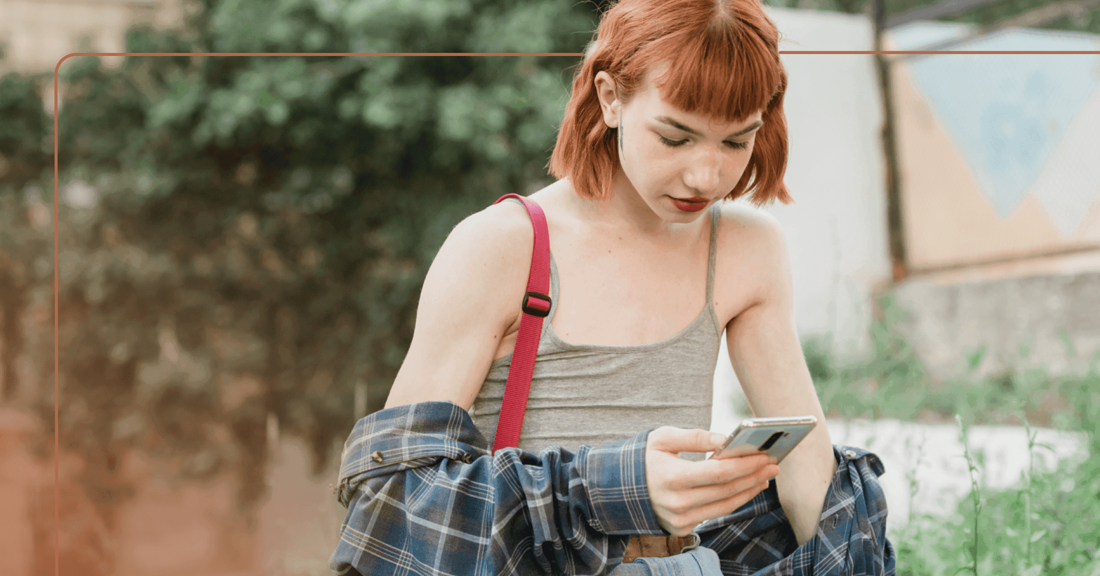 young woman with transgender OCD doing research on gender identity