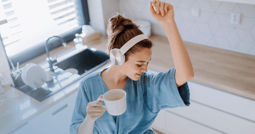 woman giving herself permission and feeling whole