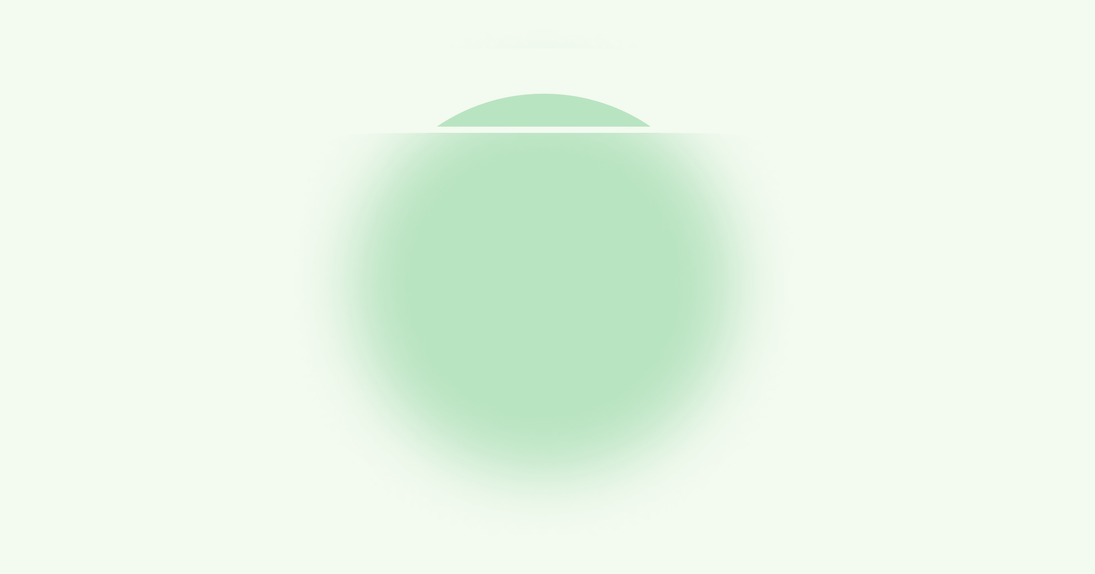 mostly blurred green circle with sharply focused portion as a conceptual representation of escaping quickly from feeling overwhelmed