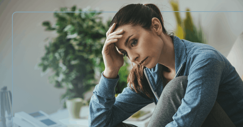 woman with ADHD experiencing emotional exhaustion