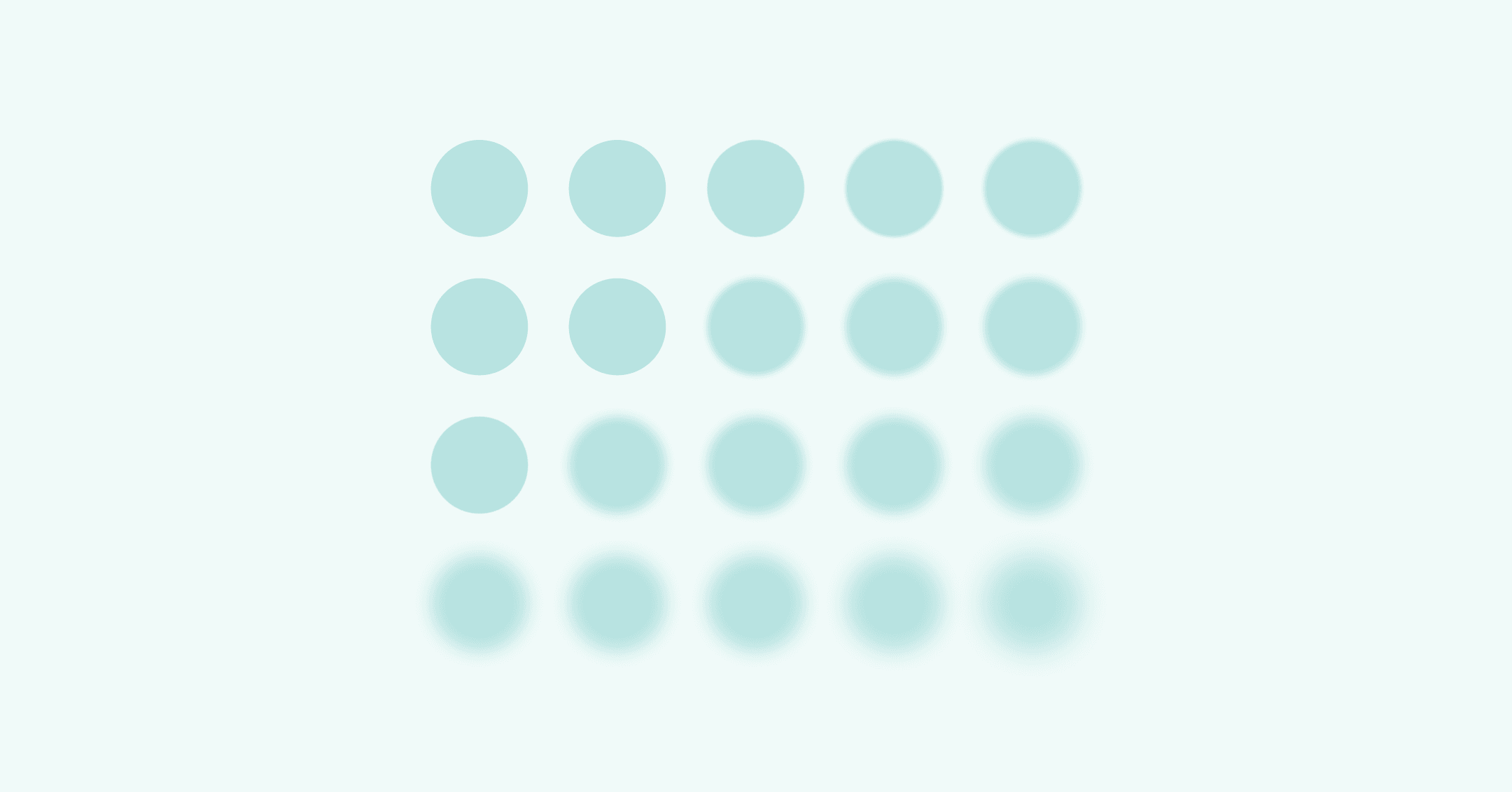 grid of blurred and clear blue circles illustrating how there are strategies to access psychiatric care