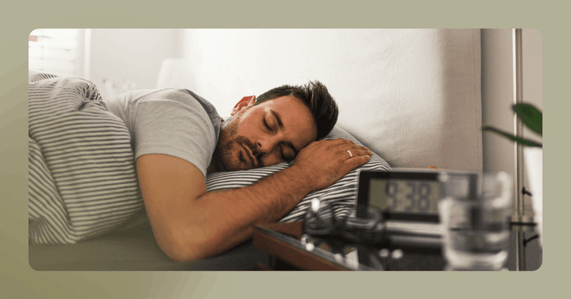 man sleeping better after discussing lifestyle changes with a psychiatrist