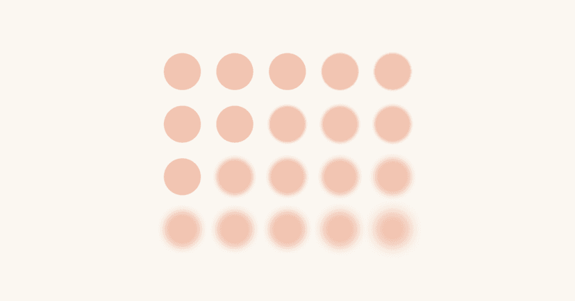 grid of blurred and clear orange circles illustrating how there are options for psychiatric care without insurance