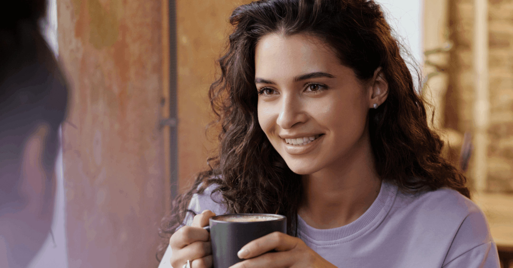 woman avoiding deep conversations about her problems