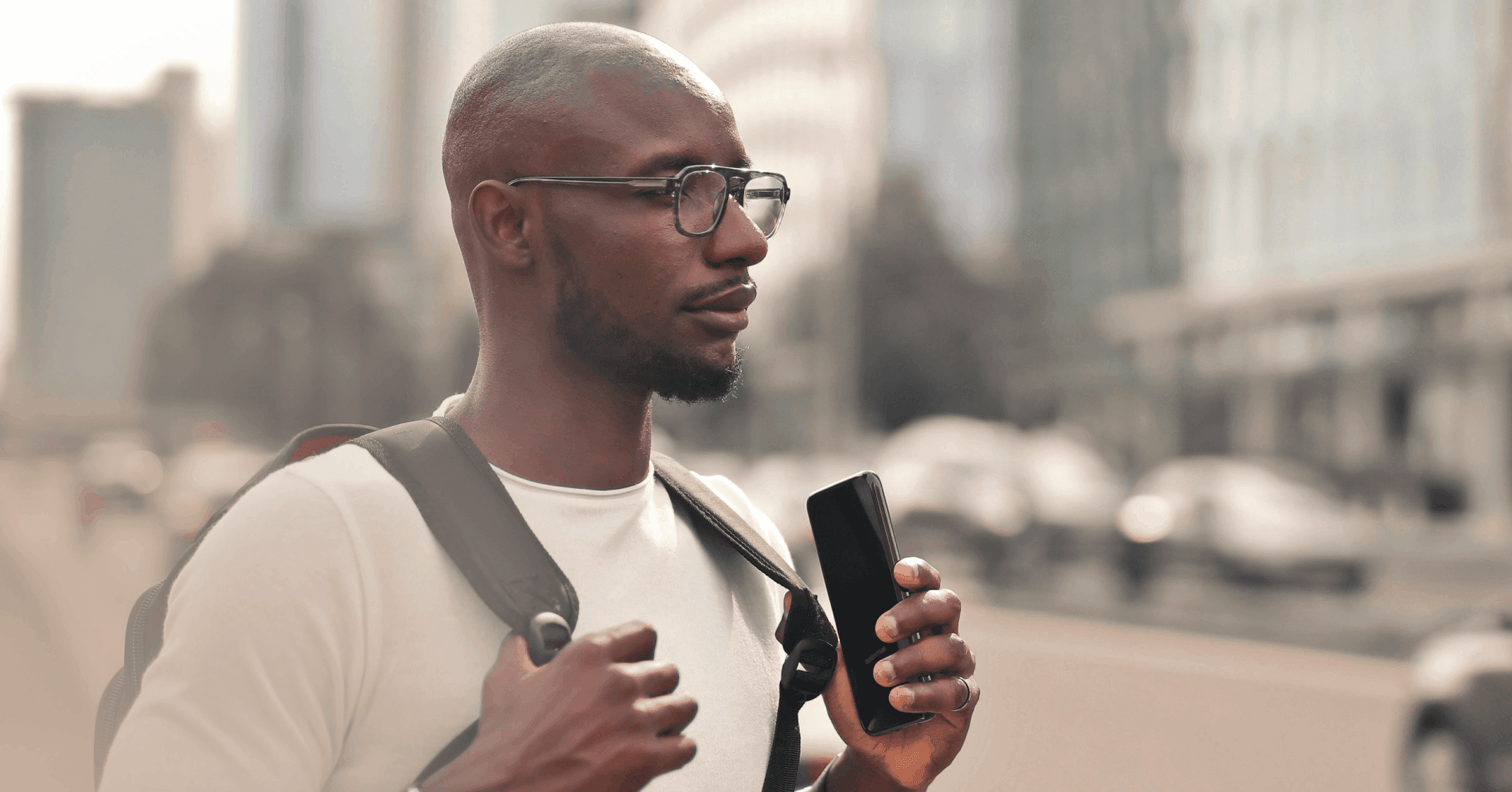 man trying to stop and reframe his negative thoughts