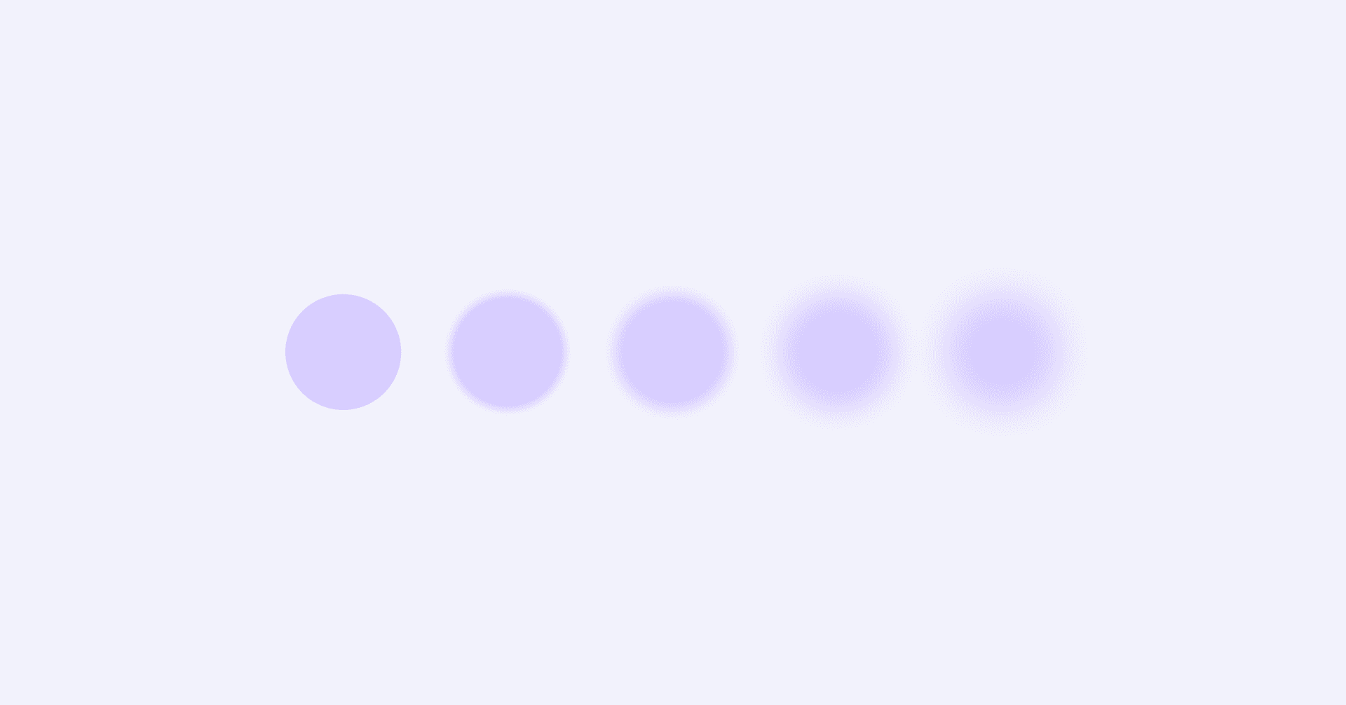 row of blurred and clear purple circles illustrating how asexuality is a spectrum