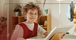 child feeling better after practicing new school routine with parents