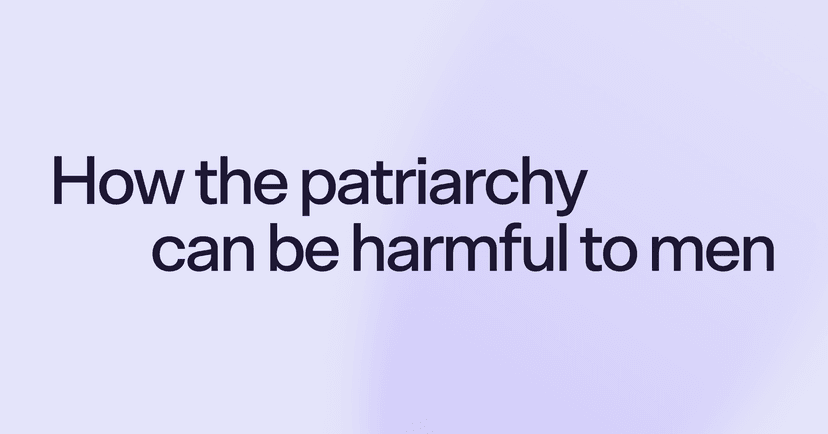 How the patriarchy can be harmful to men