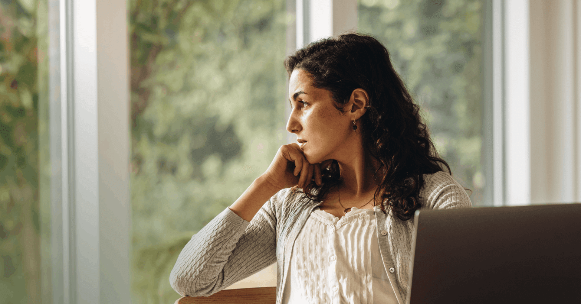 woman taking a mental health day to cope with a recent loss