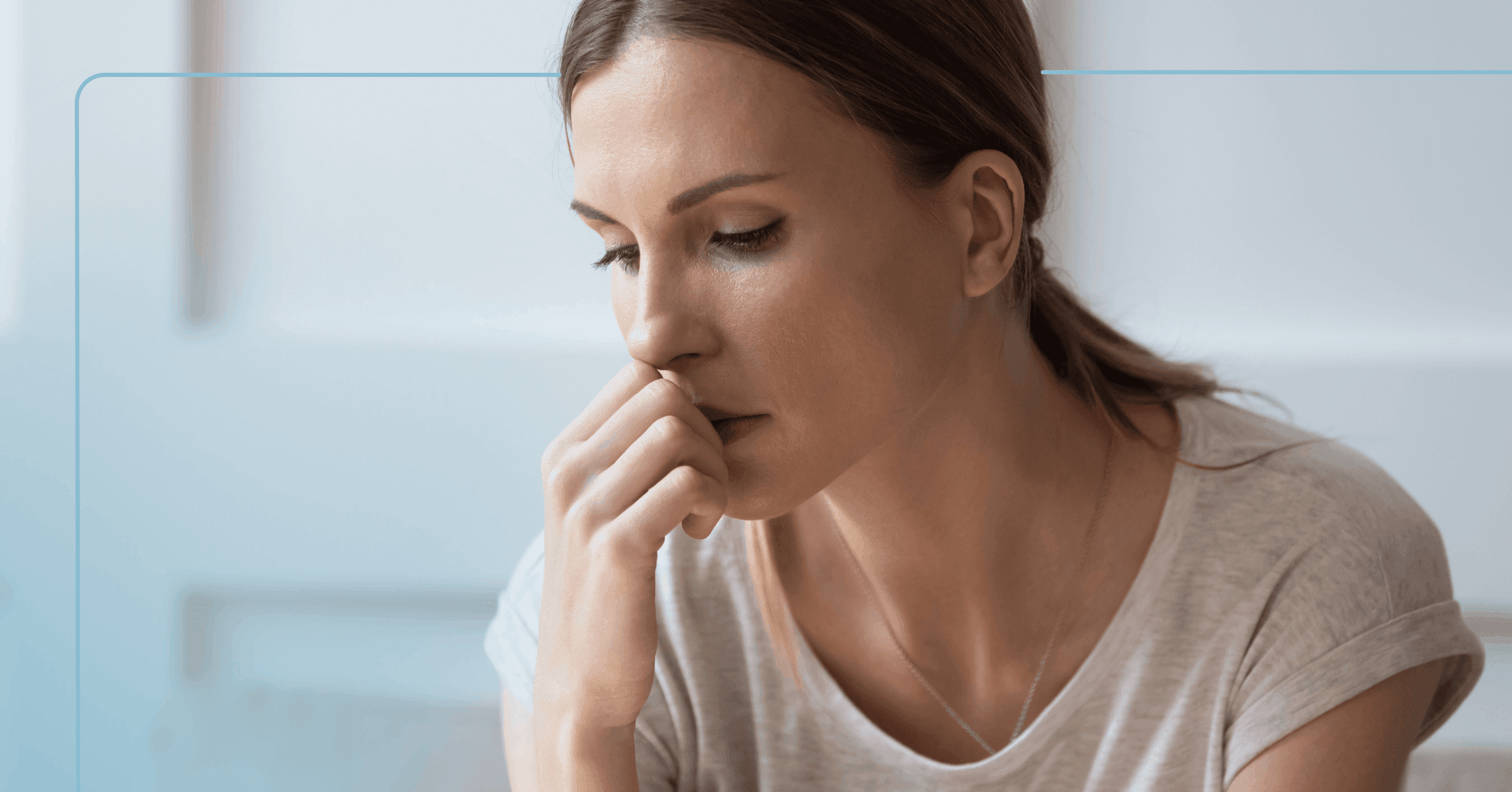 woman having a hard time making decisions due to a sudden depressive episode