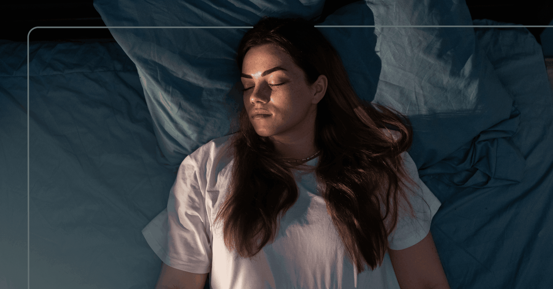 woman using relaxation techniques from CBT-I for sleep