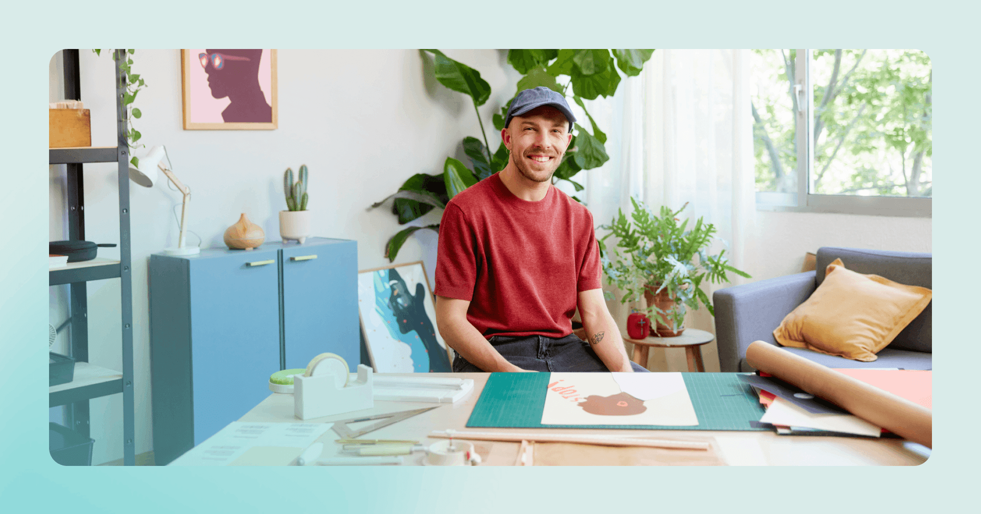 man embracing curiosity to develop a growth mindset