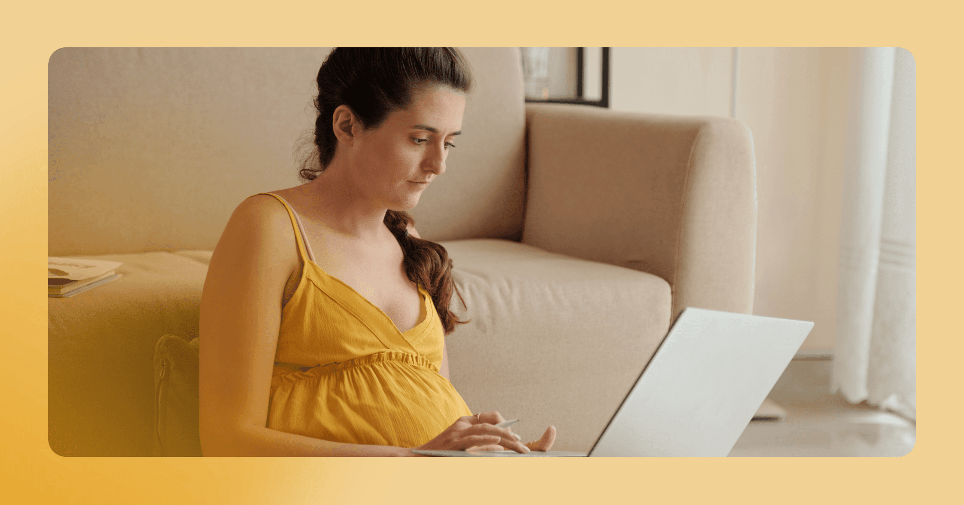 woman who is pregnant and feeling worried