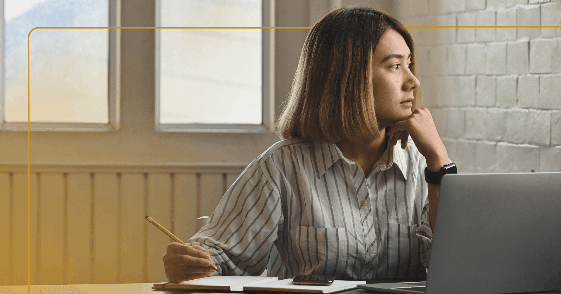 woman feeling unable to focus on tasks like she used to