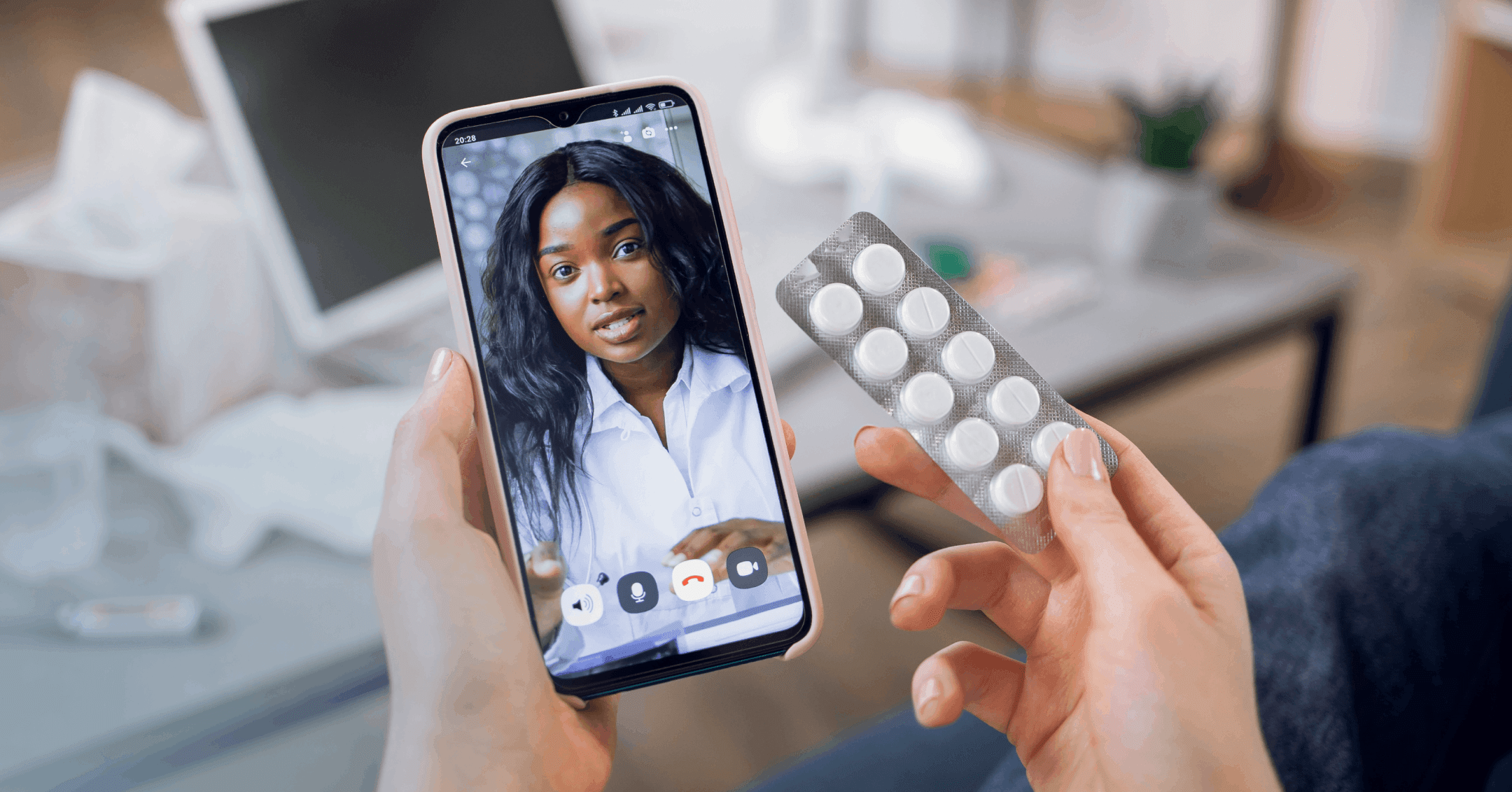 woman discussing medication with her psychiatric provider