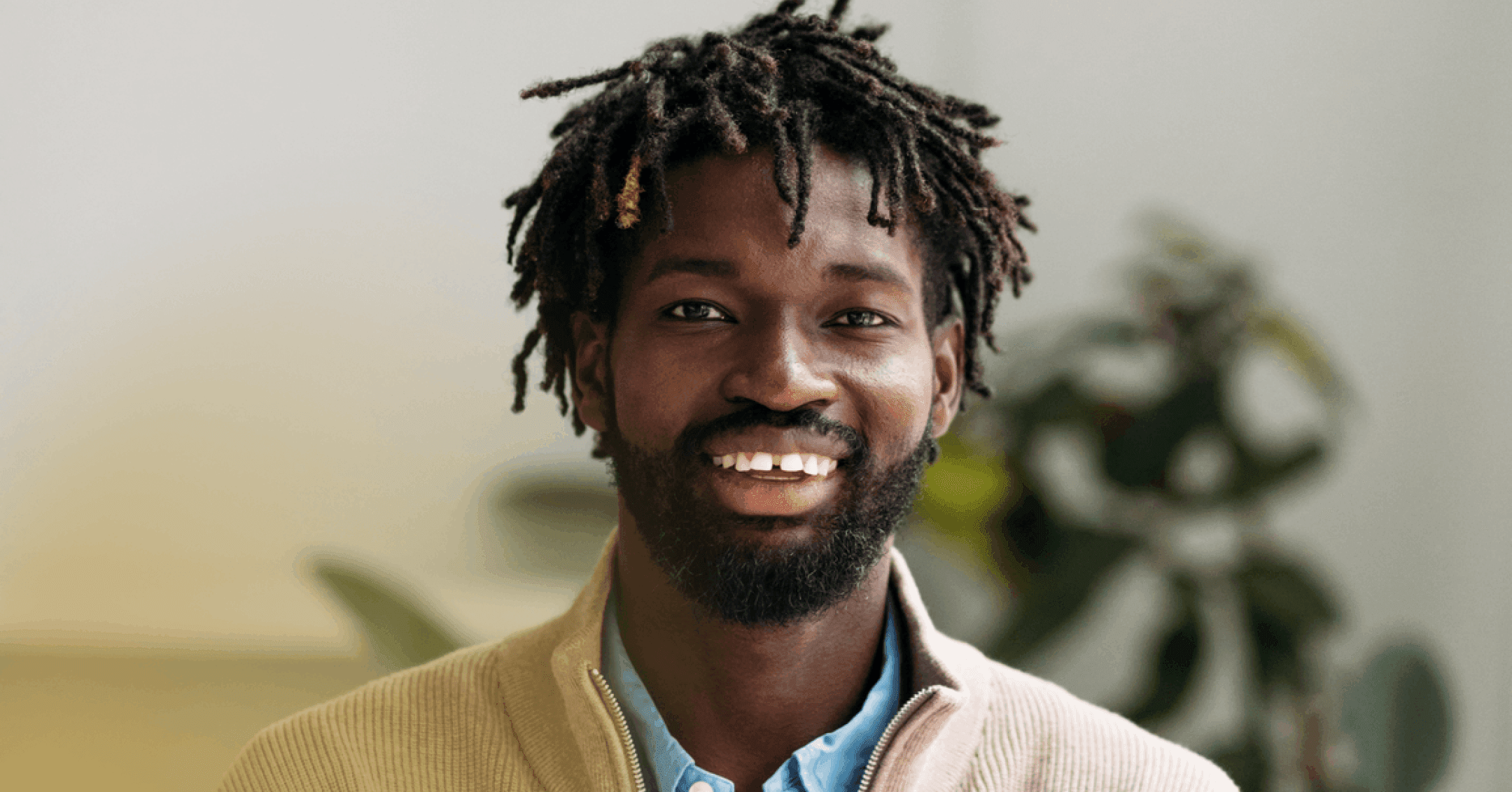 man with more self-confidence after participating in Dry January