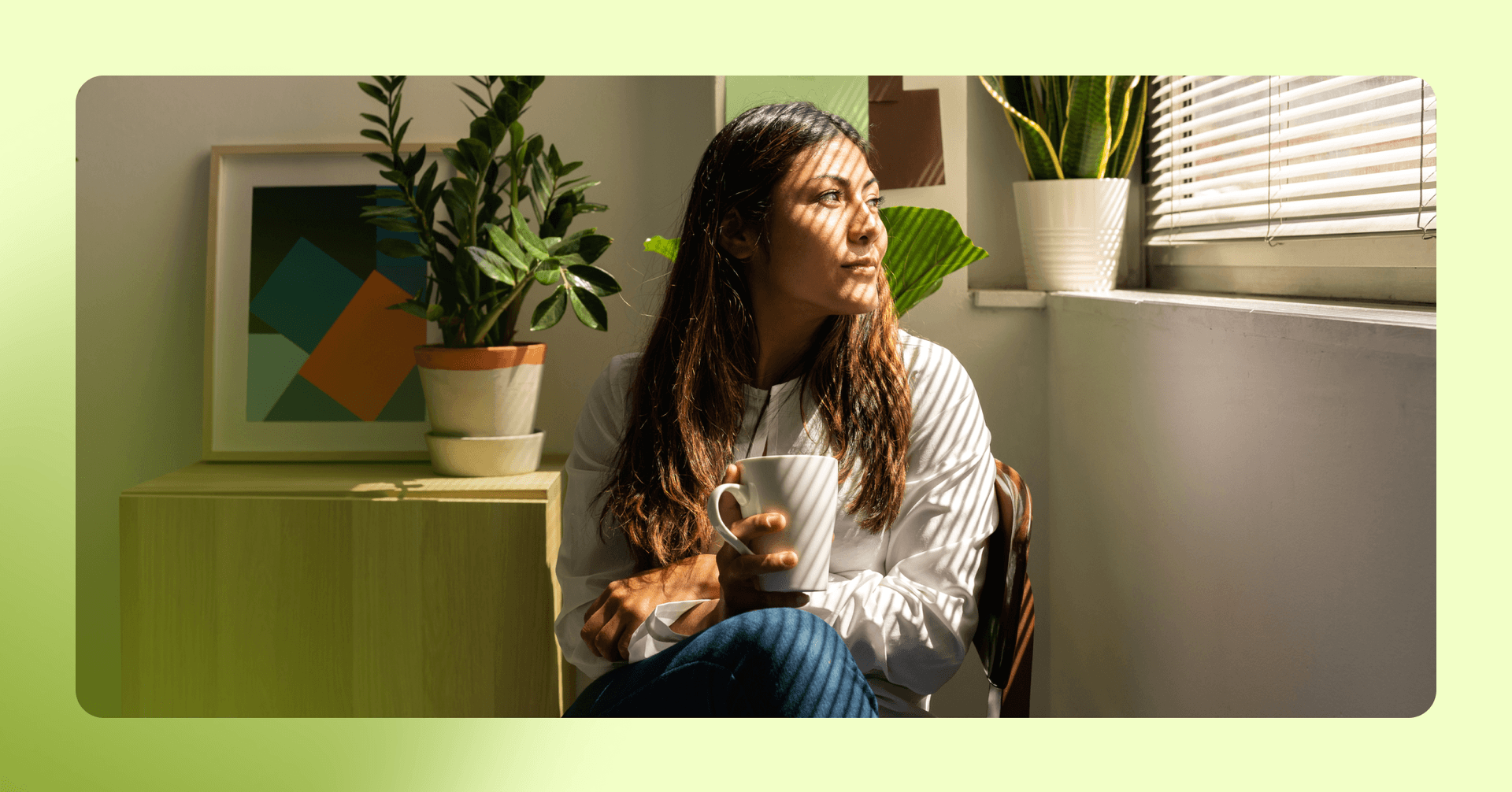 woman changing locations for a microbreak