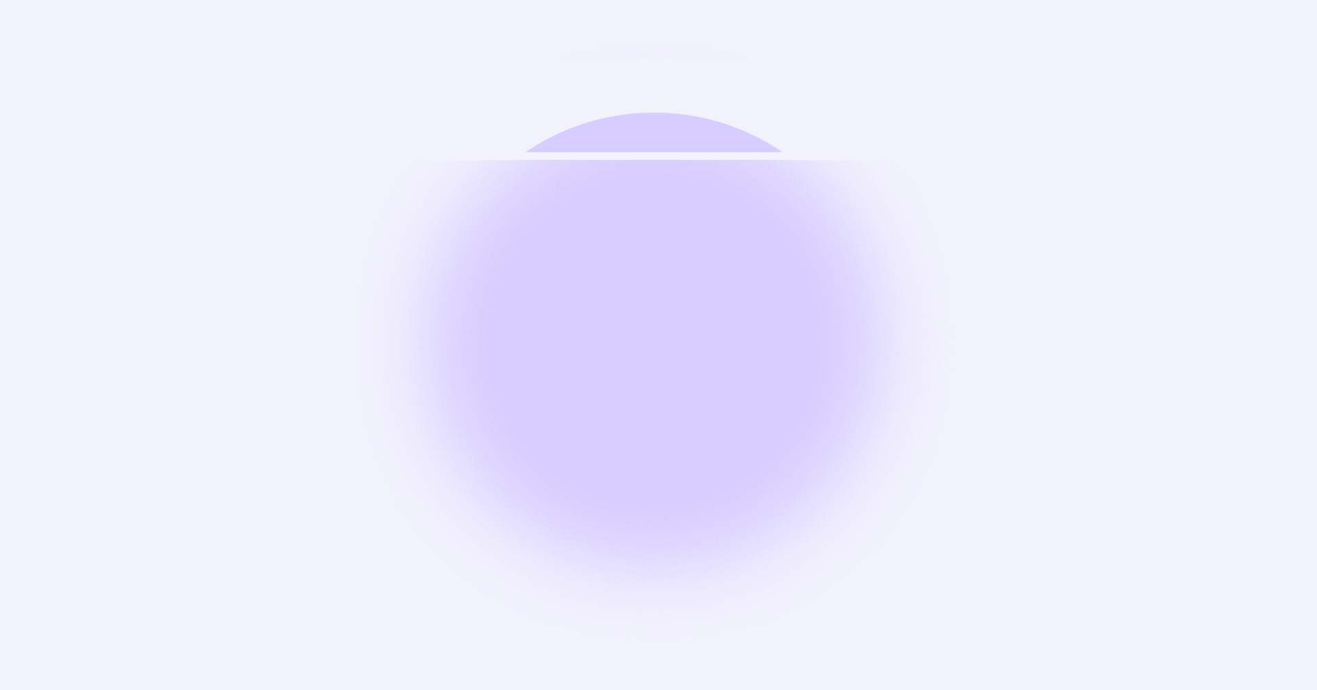 mostly blurred purple circle with sharply focused portion as conceptual representation of visible symptoms of ADHD