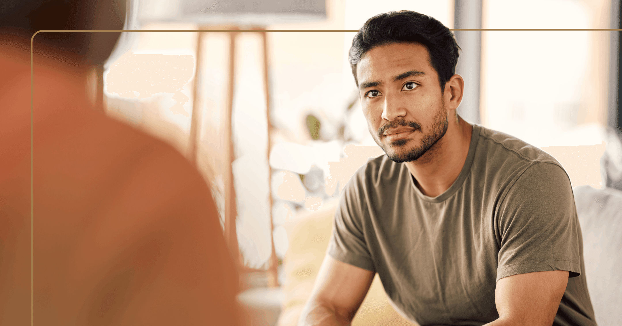 man talking with his psychiatric provider about stopping care