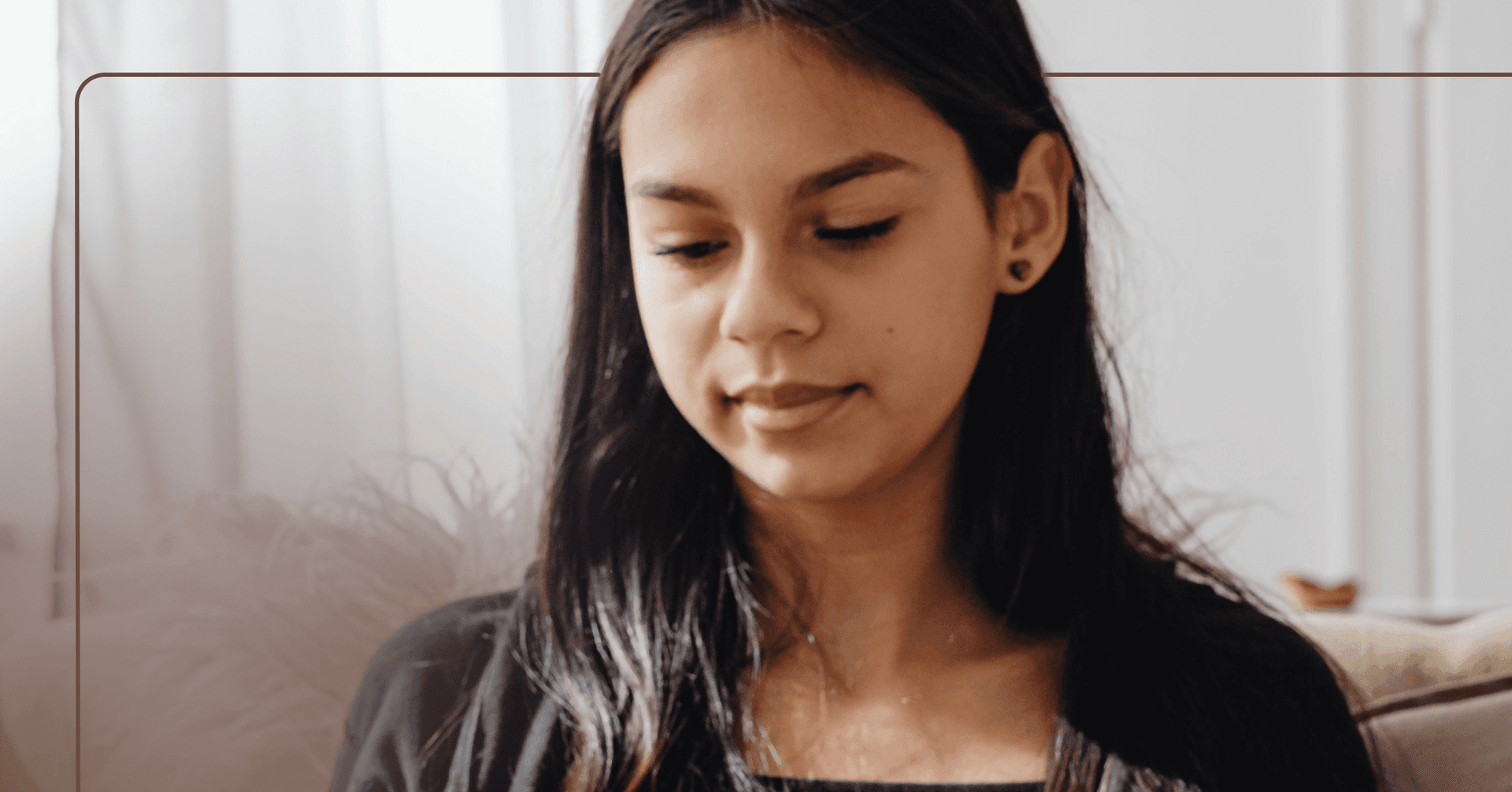 young girl with intermittent explosive disorder pausing to attend to the anger she is experiencing