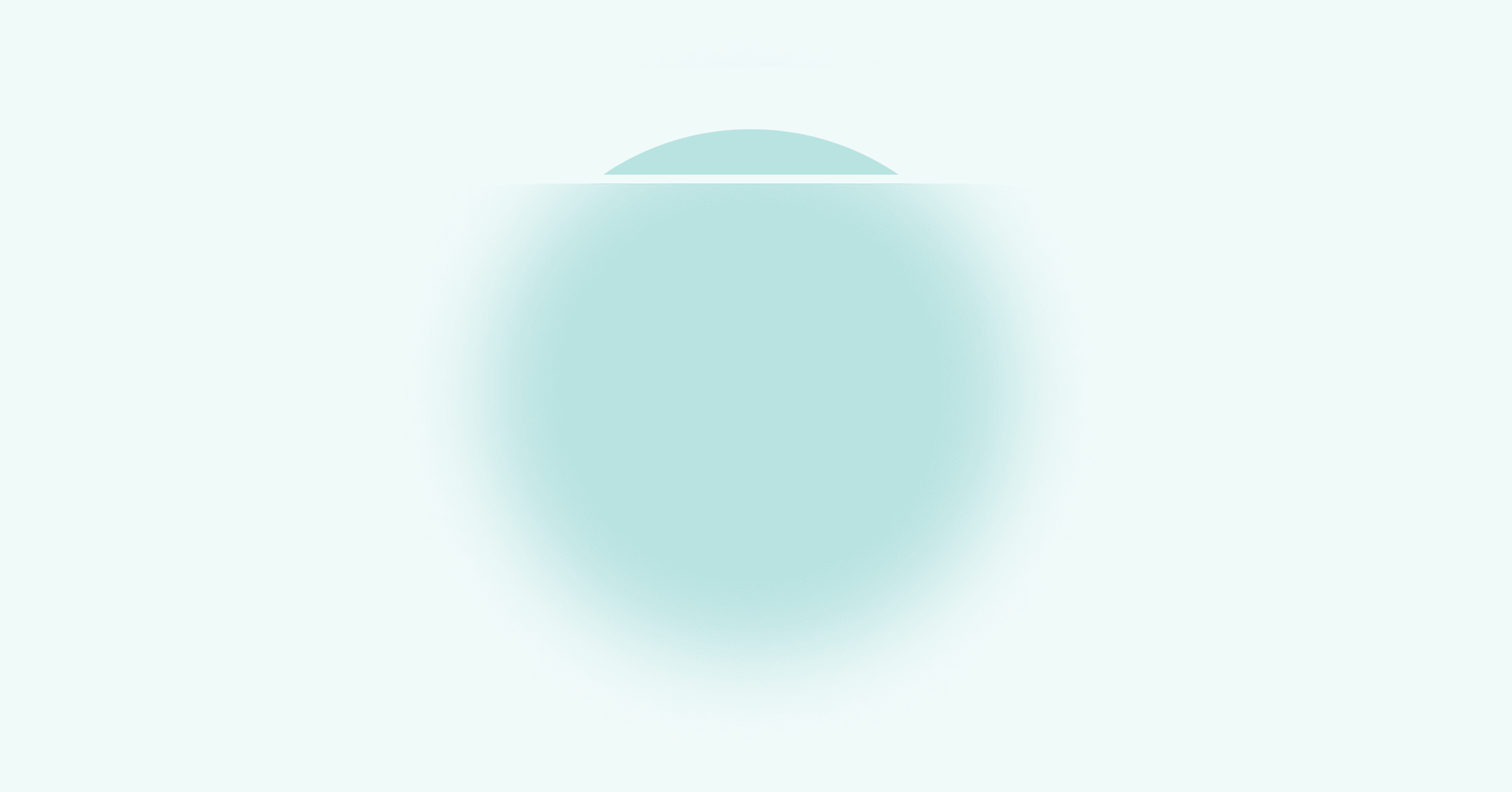 Image shows a blue circle. Almost all the way to the top of the circle is a horizontal white line that goes through the circle. Above the white line, the circle is in sharp focus. Below the white line, the circle is blurry.