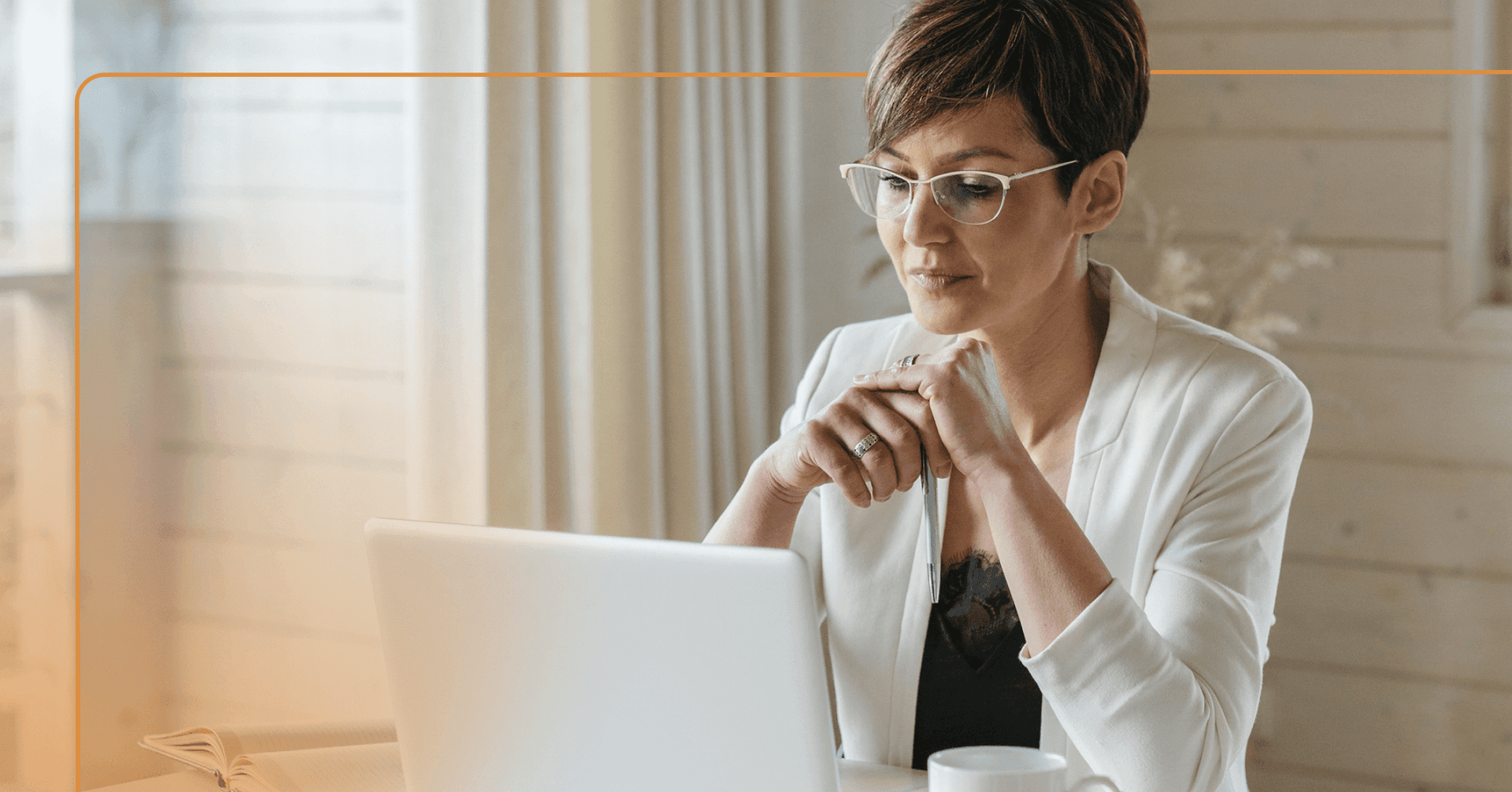 woman with substance use disorder engaging in individual online therapy session