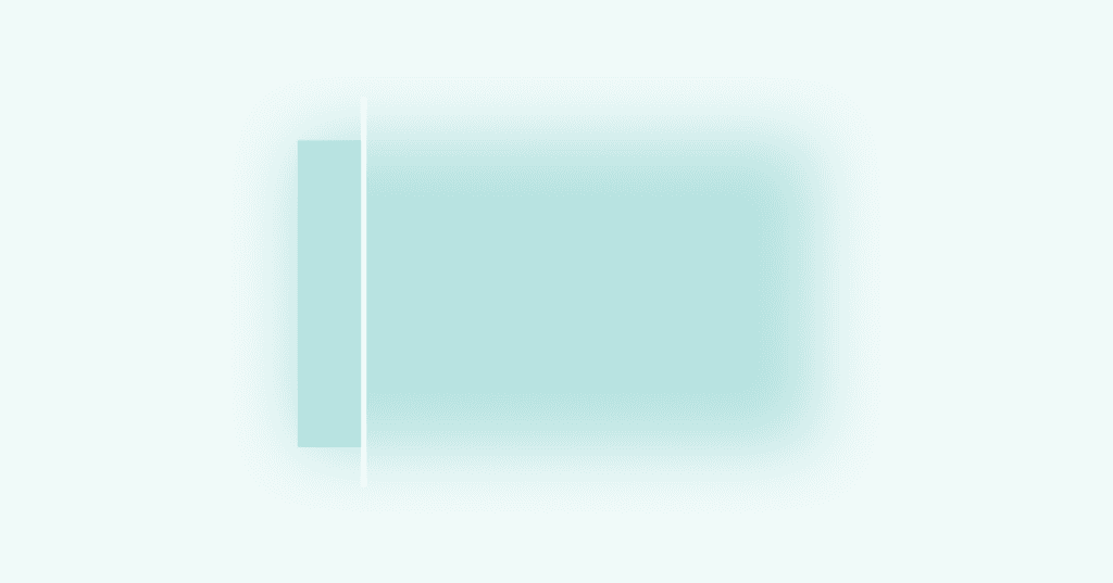 mostly blurred blue rectangle with sharply focused portion as a conceptual representation of attachment difficulties in adults