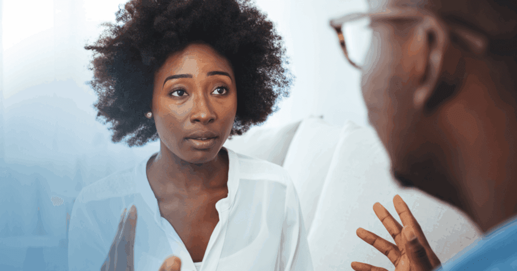 woman with an anxious attachment style needing reassurance