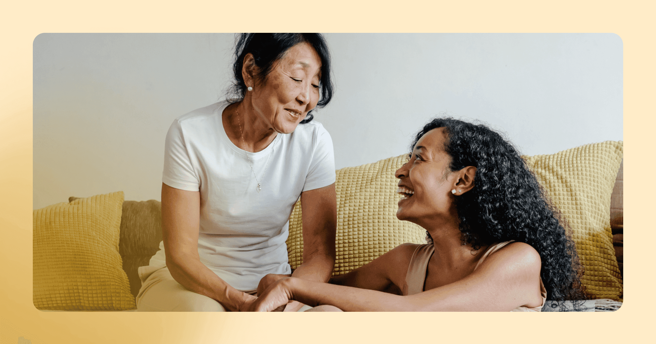 woman with an enmeshed family sharing private details about their relationship