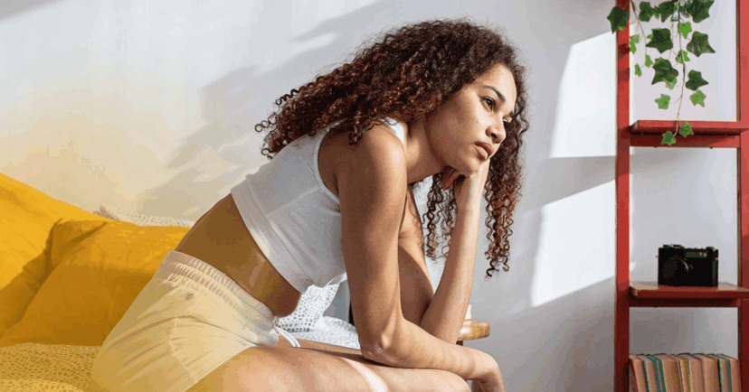 woman having difficulty concentrating because her partner is away