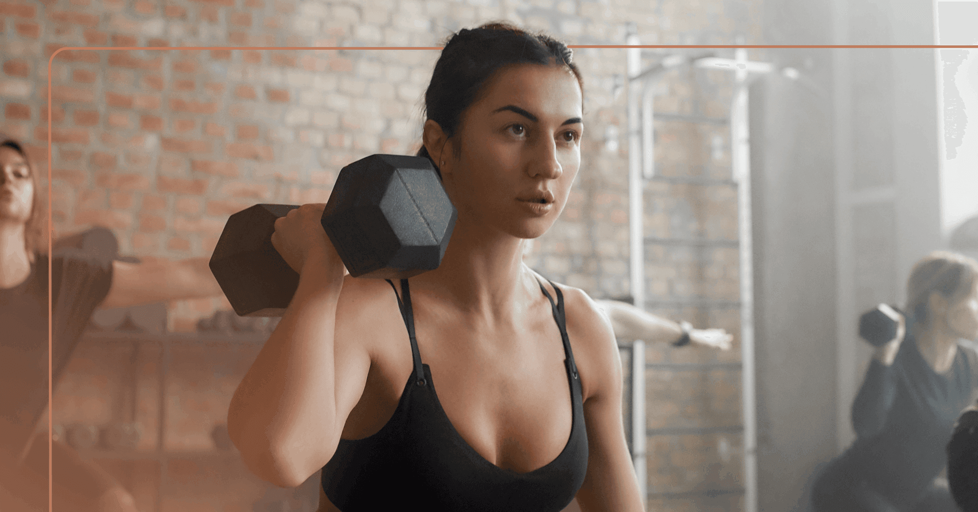 woman skipping social activities to exercise