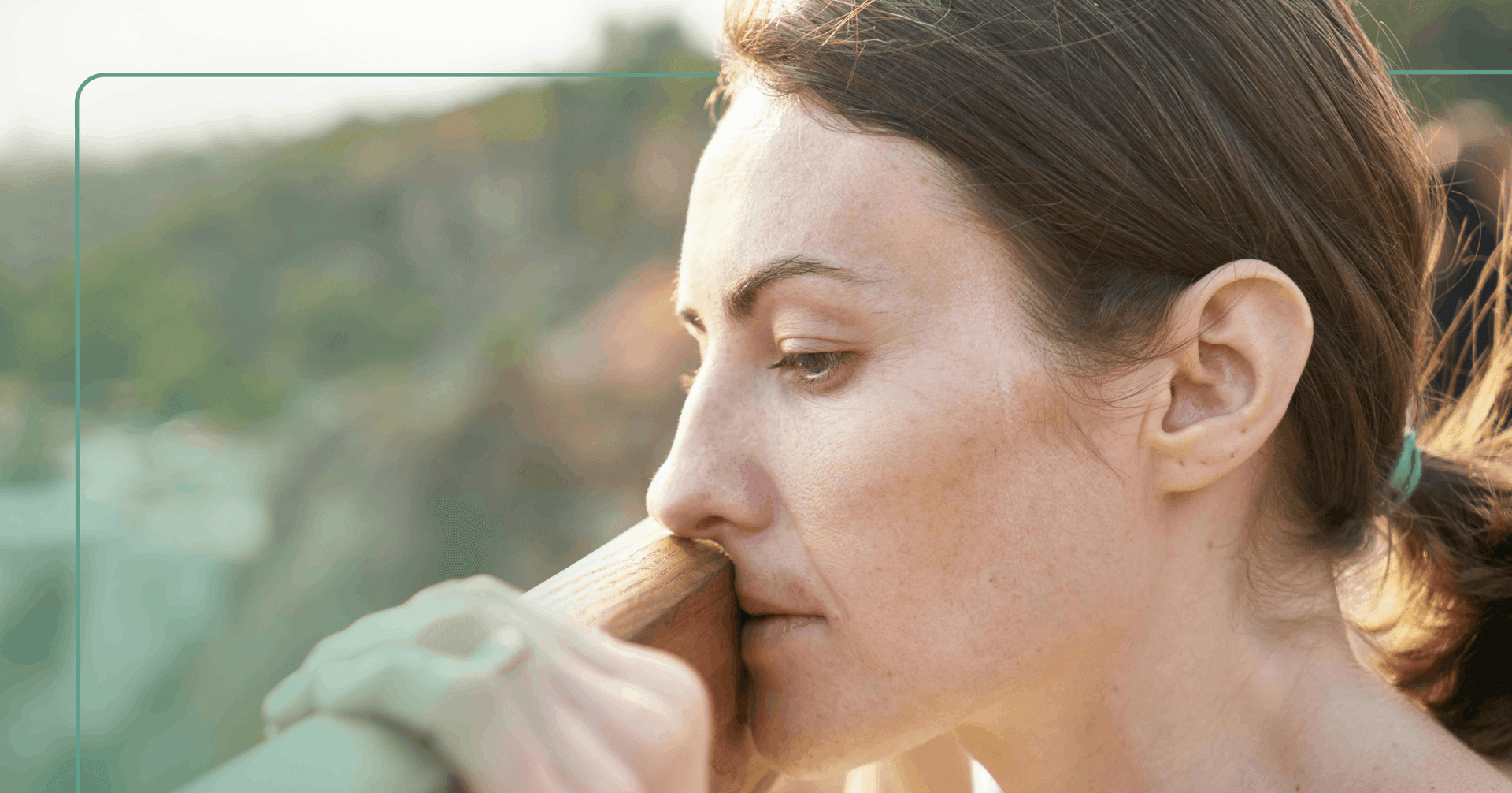 woman with negative thoughts and depression overthinking