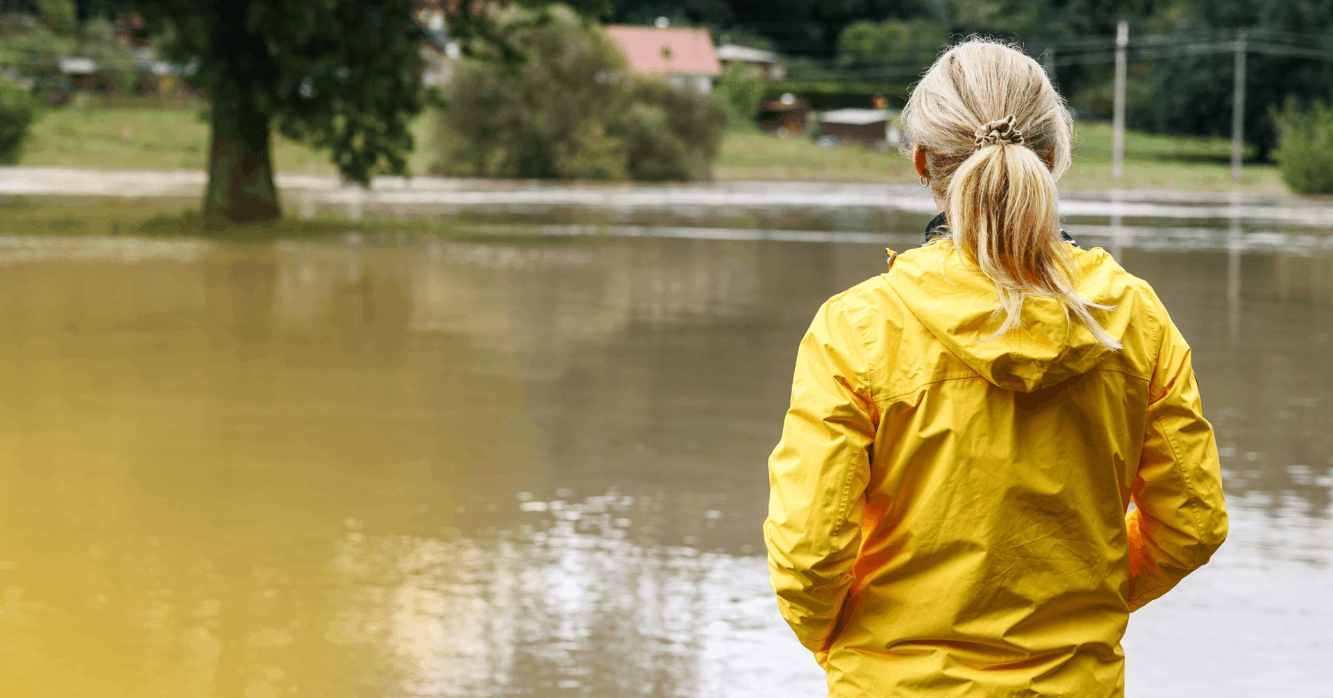 woman feeling hopeless after a natural disaster